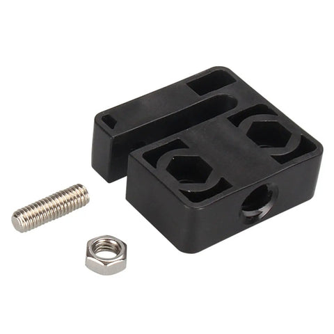 Anti Backlash Nut Block For T8 Lead Screw 8mm Diameter Two Pack 3D Printer Accessories, plastic-metal, top view