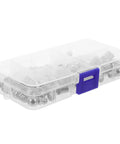 Clear box of 30 stainless steel zerk fittings for auto and industrial maintenance, Get Your Machine Running Smooth With This Nifty Heavy Duty Hydraulic Grease Fittings Kit Featuring 30 Durable Stainless Steel Zerk Couplers Perfect For Routine Auto And Industrial Maintenance Tasks Without Breaking The Bank.