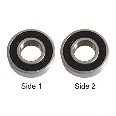 Rock Solid 6201 Replacement Ball Bearing Kit 13mm X 32mm X 10mm two sealed bearings side view.