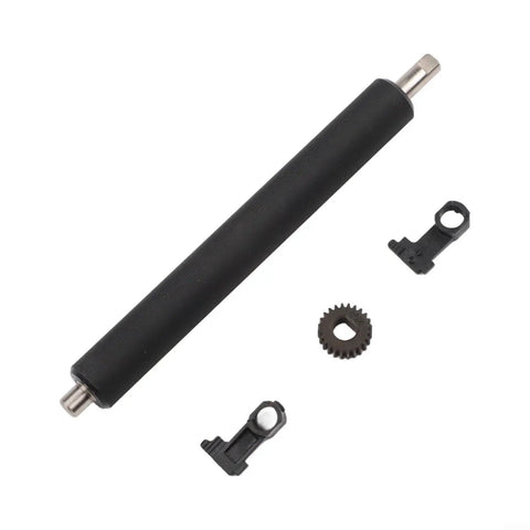 Rubber Bearing Platen Roller Kit For Zebra GK420D GX420D GK430D GX430D ZP450 ZP500 ZP505 ZP550 Printers To Prevent Paper Jams And Keep Work Flowing Smooth Like Butter High Quality Do Not Stress You Will Be Glad It Runs Smooth Guaranteed Today. black rubber platen roller with gear and clips for Zebra printer