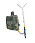 Handheld Spreader For Lawn And Garden, Portable Manual Fertilizer Spreader With Backpack, Stainless Steel Construction, Large Capacity Bag
