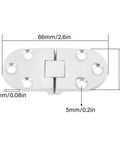 Tough As Nails Heavy Duty Door Hinges Crafted From Premium 316 Stainless Steel Boasting Mirror Polish Shine And Marine Grade Saltwater Shielding, 66x30mm size