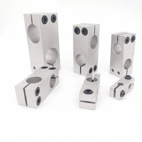 Two Piece Aluminum Alloy Linear Motion Rail Guide Cross Type Connector For 16x16mm Shaft With Pro Grade Precision Easy Install