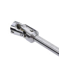Close-up of Stainless Steel Free To Cut Length Driveshaft with Universal Joint for 1/10 RC Crawler Upgrades, showing CNC machined detail.