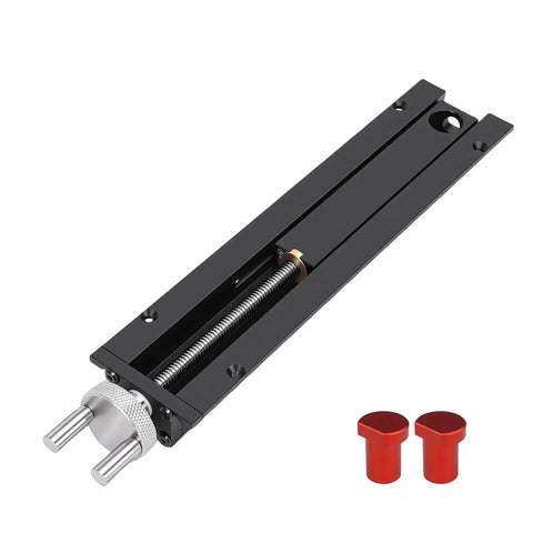 Woodworking Vise With 0 to 110mm Stroke, Aluminum Alloy Bench Vise For Table End, Includes 2 Bench Dogs, Smooth Clamping