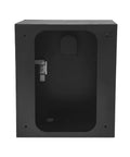 Hella Tough Wall Mounted EV Charger Outdoor Enclosure Rugged Weatherproof Protection Shell with black steel interior.
