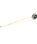 Go-To Executive Diameter Yellow Clad Pocket Tape Measure With 1/4 Inch By Six Foot Blade extended, chrome case visible