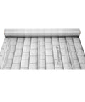 Tough As Nails Synthetic Roof Felt Roll Four By Two Fifty Grey Heavy Duty Shingle Underlayment on a roll, showing slip resistant backing.