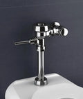 Exposed Manual Water Closet Flushometer 1.6 GPF With Top Spud Connection, Non-Hold-Open Handle, Polished Chrome Finish, Model 3010000