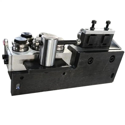 Premium Metal Wire Straightening Machine with heat treated steel rollers, precision design for 2 to 4 mm cable, close-up view.
