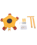 Heavy Duty Machine Mover Dolly transporting 8800 pounds with five smooth casters and accessories for easy factory moves.