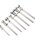 Beefy Pair D3 D4 D5 Landing Gear Wheel Shaft Set With M5 M6 M8 Steel Axles And Nuts for RC Planes, various size axles