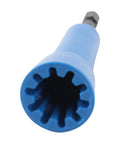 Close-up of Lightweight Nylon Wire Twist Tool For Electricians One Quarter Inch Portable Chuck Torsion Tip showing the twist pattern.