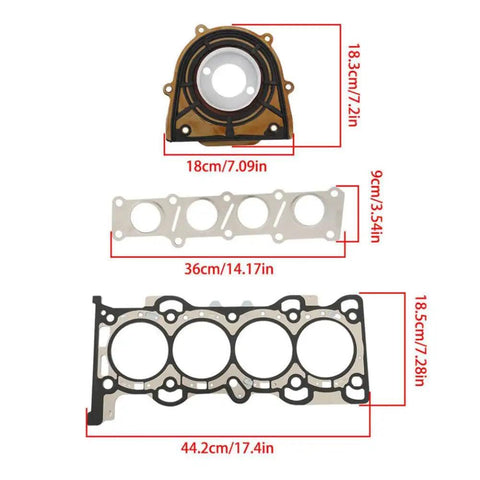 Top Shelf Engine Overhaul Cylinder Head Gasket Set For TwoLiter Turbo Evoque And Lr2 Models with precise fit gaskets.