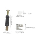 30 Sets Furniture Cam Connector Bolts Kit M6 With Cam Locks For Cabinets Drawers And Wardrobes Ideal For DIY Projects.