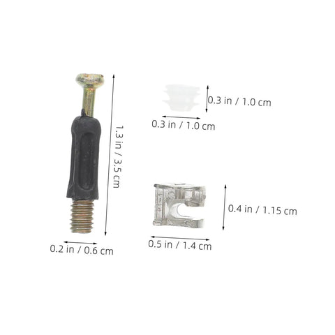 30 Sets Furniture Cam Connector Bolts Kit M6 With Cam Locks For Cabinets Drawers And Wardrobes Ideal For DIY Projects.