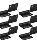 Lift Off Cabinet Hinges Detachable Flag Door Hardware Heavy Duty Stainless Steel Cupboard Fixings six pack in black.