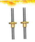 Two Pack Stainless Steel Lead Screw Rod With Nut For Stepper Motor And 3D Printer Applications Smooth Quiet Z Axis Threaded Rod For Precise Layer Height And Easy Install