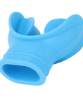 Comfort Bite Dive Regulator Mouthpiece With Tongue Rest Design, blue silicone mouthpiece, universal snorkel replacement