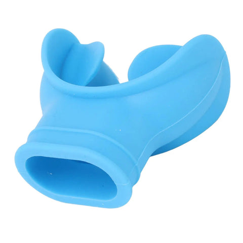Comfort Bite Dive Regulator Mouthpiece With Tongue Rest Design, blue silicone mouthpiece, universal snorkel replacement