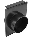 Premium Garneck Plastic 100Mm Blast Gate Valve For Dust Collection And Vacuum with black finish and round inlet for air flow control.