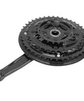 Beefy High Carbon Steel Mountain Bike Crankset 24-34-42T With Chain Guard, durable for trail and cross country rides