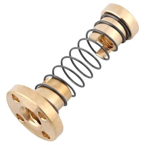 Beefed Up T8 Threaded Rod Screw Lead Screw With Anti Backlash Nut Spring Loaded Stainless Steel Nut For 3D Printers 304 Stainless Steel Rod