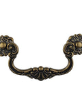 4 Pack 4-Inch Center To Center Vintage Style Bail Drawer Pulls With Drop Swing Handles in Antique Bronze for Dressers and Cabinets