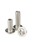 Bulk 50 Pack M4 x 50mm Pan Head Phillips Machine Screws Nickel Plated Steel For DIY Projects And Electronics 4mm Thread