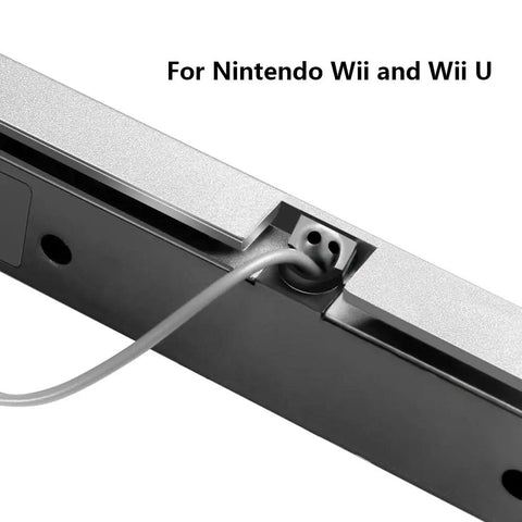 Wired Infrared Sensor Bar For Nintendo Wii And Wii U Consoles Replacement Sensor Bar With Clear Stand Adhesive Mount