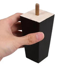 Set Of 4 10cm Wooden Furniture Legs For Sofa Couch Replacement And Upgrade Coffee Table Dresser Feet held in hand