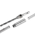 uxcell self-centering hinge tapper core drill bit set, 5 mm diameter, 1/4 in hex shank, silver, 2 pcs