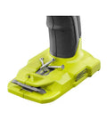 P215K Eighteen Volt One Plus Cordless Drill Driver Kit base with screws and bit holder, keyless chuck visible.