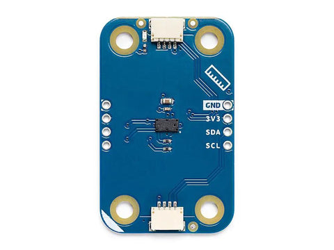 Time Of Flight Proximity Sensor Module For Microcontroller Projects Plug And Play Qwiic Compatible Distance Sensor With Accurate Non Contact Measurements For Robotics And DIY Electronics blue PCB with Qwiic connector