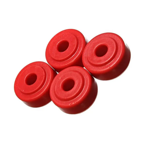 Red Universal Shock Eye Bushing Kit With Tower Grommets 7/8 Nipple 3/8 ID 5/8 Thick Front And Rear Shock Absorber Mounts Performance Polyurethane Off Road Ready Universal Fit
