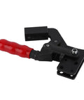 Heavy Duty Toggle Clamp With 250kg Clamping Force Built From High Carbon Steel For Rock Solid Latching And Ultimate Workhorse Power On Your DIY Shop Table Or Garage Assembly Line, red handle