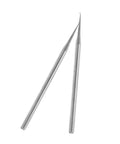 Six Piece Stainless Steel Eyeglass Repair Hook Tool Set For Half Frame Glasses, Portable eyewear fixing needle close-up view