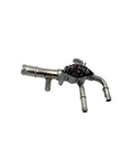 Precision Engine Coolant Thermostat For Chevy Malibu And Buick LaCrosse Plug And Play Swap showing a metal thermostat with hoses.