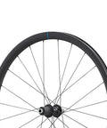 RS710 C32 Carbon Road Wheelset Tubeless Black Set With 32mm Deep Rim showing close-up of hub and spokes