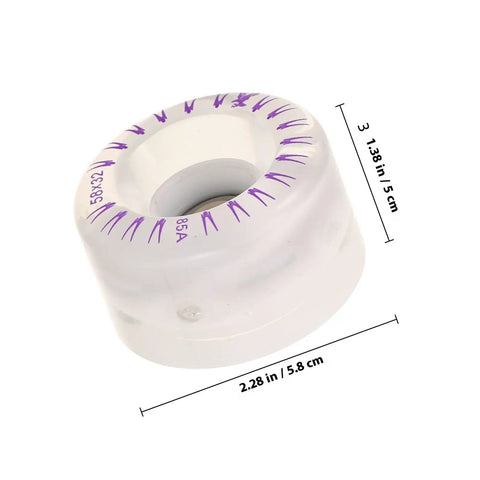 Single Lit Up Roller Skate Wheel With Bearings 2 Pack LED Quad Lighted Replacement Wheel showing size dimensions