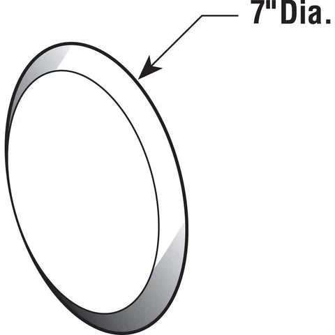 Vinyl Circular Wall Protector With Self-Adhesive Backing 7-Inch Diameter White Shield For Doors And Walls Protects Against Knob Dents And Covers Small Holes Single Pack