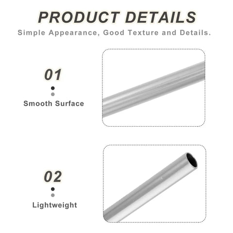 Close-up of Five Pack Aluminum Tent Pole Repair Sleeves Replacement Connectors showing smooth surface and lightweight design.