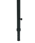 Close-up of Adjustable T Stand Folding Keyboard Workstation height adjustment knob on durable frame.
