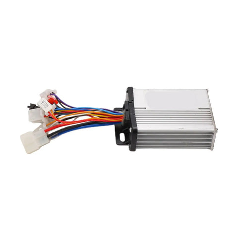 350W Brushless Motor Controller Kit with colorful wiring for electric bikes, scooters, and tricycles upgrade.