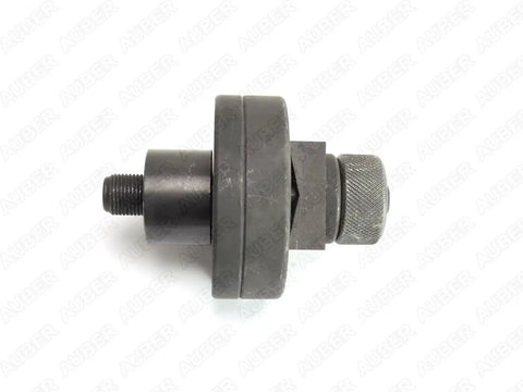 Side view of Hydraulic Knockout Punch And Die Set For One Sixteenth DIN Panels 45x45mm, 22mm draw stud, UNF 3/4-16 thread