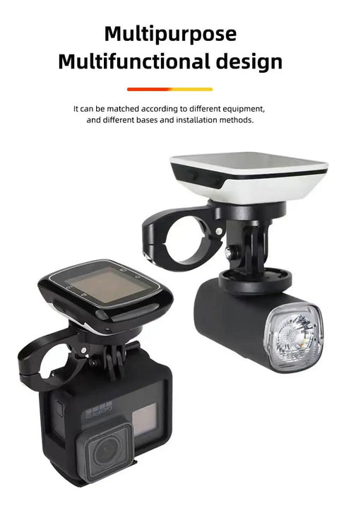 GPS Computer Mount For Aero Bars TT Bars And Tri Bars On Road And Triathlon Bikes Compatible With Garmin Wahoo CatEye Bryton with GoPro