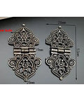 Vintage Alloy Hollow Flower Hinges For Furniture And Cabinets 28x53mm 10 Pack Dope Metal Door Butt Hinges Squeak Free Easy Install