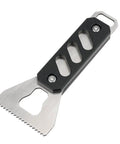 Built Tough Stainless Steel Glue Spreader And Notched Adhesive Applicator For Smooth Woodworking Projects durable multi-tool with a serrated edge.