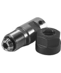 Heavy Duty Motor Shaft Collet Chuck Spindle Extension Rod For Cnc Milling Machine And Lathe Tool Holder With Badass Vibration Control And Slick Precision Performance image showing precision collet chuck and nut for CNC applications.