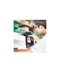 Person using Kickass Cordless Drill Driver Combo Kit With Solid Battery And Charger Fast Screw Driving Tool for assembly.